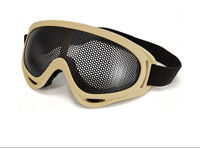 Wind and sand proof double lens black goggles X400