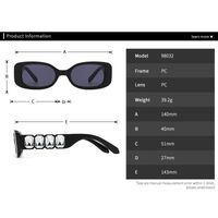 Plastic sunglasses with square lenses and rhinestones Elit 98032-EL