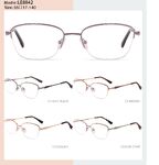 Оправа металлическая полуободковая с флексом LE8842-DA