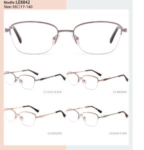 Metal nylor frame with spring hinges LE8842-DA