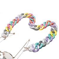 Акриловая нескользящая матовая цепочка, овальная вогнутая форма, для очков и масок GB123