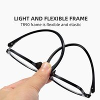 Metal eyeglasses for reading with a case, Blue ray cut, diopters from +2.50, PD62-64, KY818