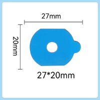 Липкий сегмент (липучки, слиперы, противоскользящие накладки для блокировки) для линз, синий цвет, материал полиэтилен, 1000 штук, NY-0991