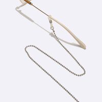 Металлическая нескользящая цепочка серебряного цвета, для очков и масок GL1560