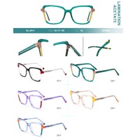 Plastic frames for glasses, acetate lamination Big City BL-2811