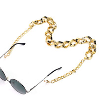 Braided twist glasses chain set of two-piece black and brown GB132