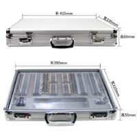 Меднабор из 158 пробных линз в металлических оправах в алюминиевом кейсе