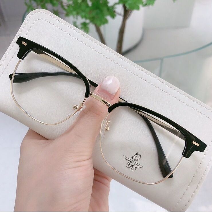 Оправа полуободковая комбинированная (металл + TR90) с линзами Blue Ray Cut MAMO H6628