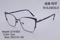 Оправа металл + TR90 ультратонкая женская с флексом Wilibolo G19-003