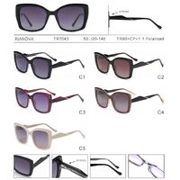 Polarized TR90+CP plastic sunglasses with spring hinges Rianova R7043