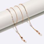 Металлическая нескользящая цепочка золотого цвета, с жемчугом, для очков и масок GL1571