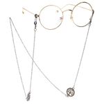 Металлическая нескользящая цепочка бронзового цвета, c деревом жизни, для очков и масок GL135