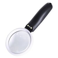 Magnifier with universal backlight, magnifying glass with handle 6H-4-XX, diameter 65 mm, magnification: 6Х, 12Х