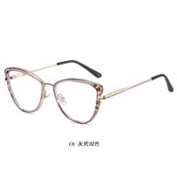 Combined frame (metal + TR90) or glasses with blue light protection, with spring hinges FA87249