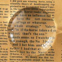 Reading magnifier, cylinder magnifying glass W50, magnification: 8X