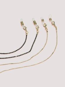 Colorful glasses chain set of two-piece golden and black GM045