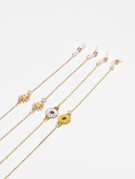 Retro style acrylic mixed color glasses chain GM048