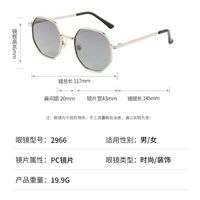 Polarized metal sunglasses with UV400 protection 2966-GT