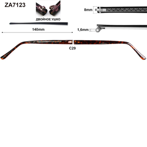 Temples (shackle) to frames plastic ZA7123 (price per pair) 140mm*8mm