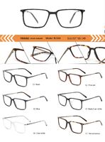 Plastic acetate frame for men with spring hinges B2209-DA