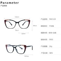 TR90 plastic frame or glasses with blue light protection, with spring hinges FA87229