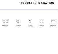 Очки гибридные, металл + TR90 с защитой от синего света Blue Block FENQI F2202
