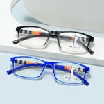 Очки пластиковые для чтения, с защитой Blue ray cut, мультифокальные, диоптрии от +1.00 до +4.00, РМЦ=62-64, KY2828-2多焦点