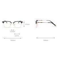 Hybrid metal + TR90 frame with Blue Block coating SANTA 00251