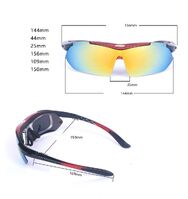 Очки защитные противоударные спортивные с 3 насадками SP0868