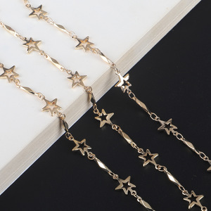 Fashion glasses chain with stars GL744