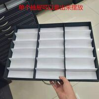 Офисный бокс - витрина для оправ и очков, с тканевым покрытием, с колёсами, на 288/234 мест JS-C1113