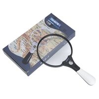 Magnifier with universal backlight, magnifying glass with handle 607B新款-XX, diameter 127 mm, magnification: 2Х, 4Х, 25Х