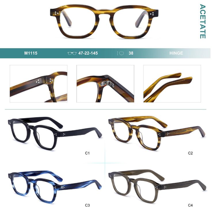 Plastic frames for glasses, acetate material Big City M1115
