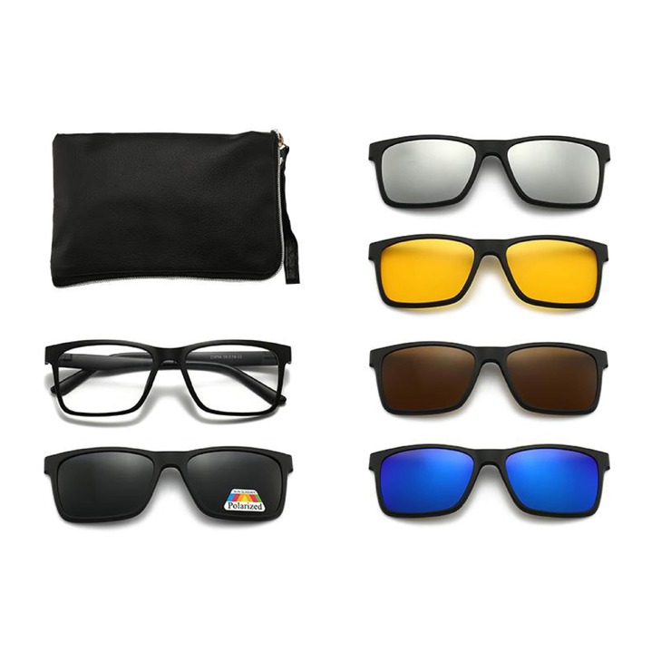 El Dorado frames with polarized sunshades set (clip-on) on magnet 2305A (5 pieces) 