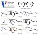 Plastic acetate frame with spring hinges D5005-DA