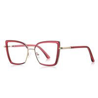 Metal + TR90 plastic Blue Blocker glasses frame for women with UV and blue light protection lenses More FCS3155