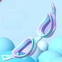 Swimming waterproof anti-fog goggles for kids (3-14 years), with silicone cap, YJ627-YU