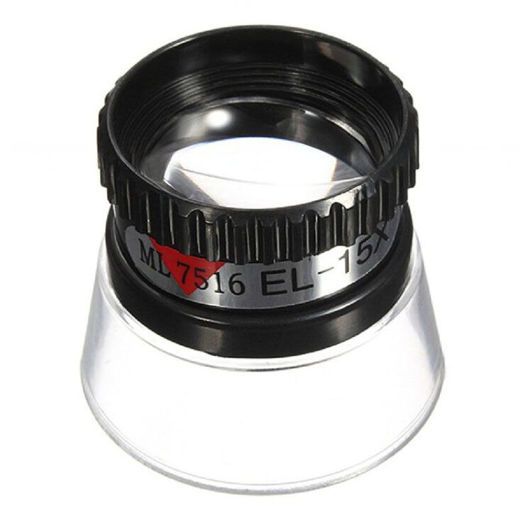 Лупа портативная карманная 13097, диаметр: 22 мм, увеличение: 15X