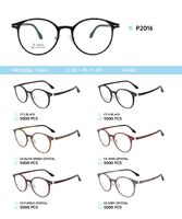 Plastic Ultem eyeglasses frame P2016