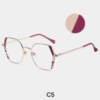 Combined frame (metal + TR90) or glasses with blue light protection, with spring hinges FA87259