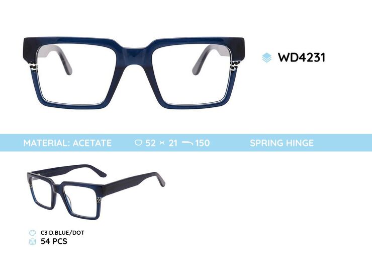 Plastic acetate eyeglasses frame for women WD4231