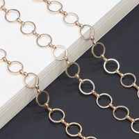 Metal non-slip chain gold round for glasses and masks GL330