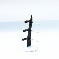 Tabletop plastic glasses stand 