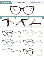 Plastic acetate frame for women with spring hinges 13461-DA