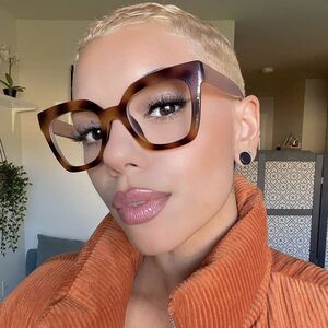 Plastic glasses with blue light protection for women 0927-PN