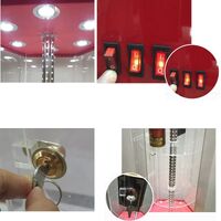 Acrylic floor rotating display stand for glasses, frames, cases and accessories 18004, size 176 * 60 cm