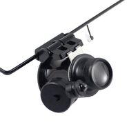 Binocular magnifier with backlight, magnifying glass with head mount 9892A-XX, magnification: 20Х