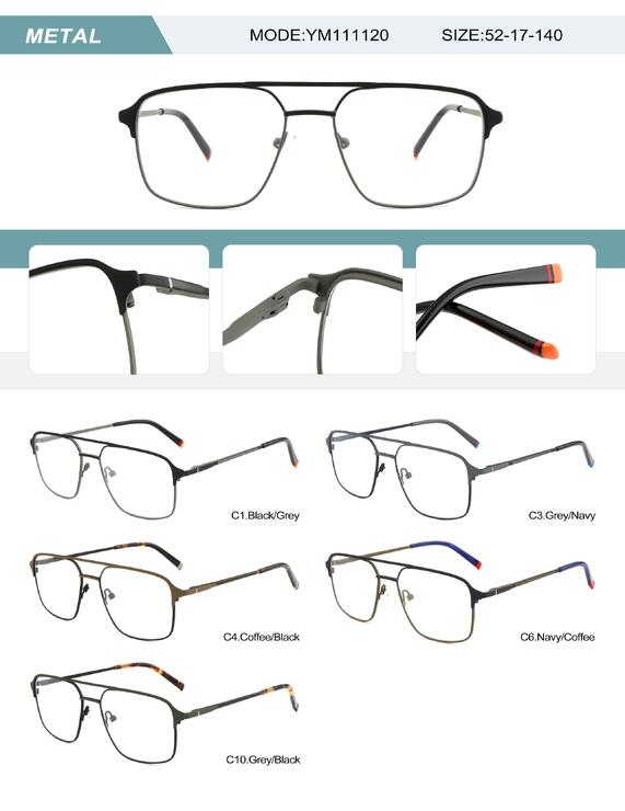 Оправа металлическая мужская с флексом YM111120-DA
