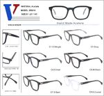 Plastic acetate frame with spring hinges D5014-DA