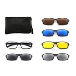 El Dorado frames with polarized sunshades set (clip-on) on magnet 2338 (5 pieces) 